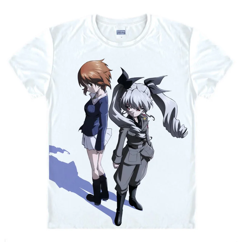 Футболка для девочек с принтом Und PANZER GUP забавная Мужская футболка косплея Махо