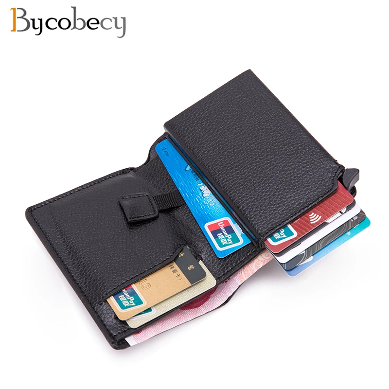 Мужские и женские кошельки Bycobecy винтажный кошелек для карт тонкий складной с