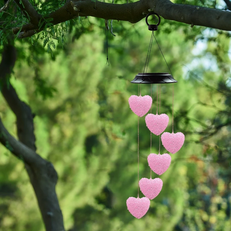 

Solar Wind Chime Lamp Outdoor LED Garden Decoration Colorful Lamp Lawn Lamp LED Hanging Lamp Decoration For Home