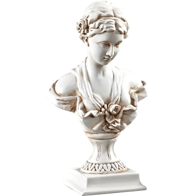 

European Art Statue Vintage Greek Meditation Retro Unique Statue Aesthetic People Statues Et Sculptures Office Decor EI50DS