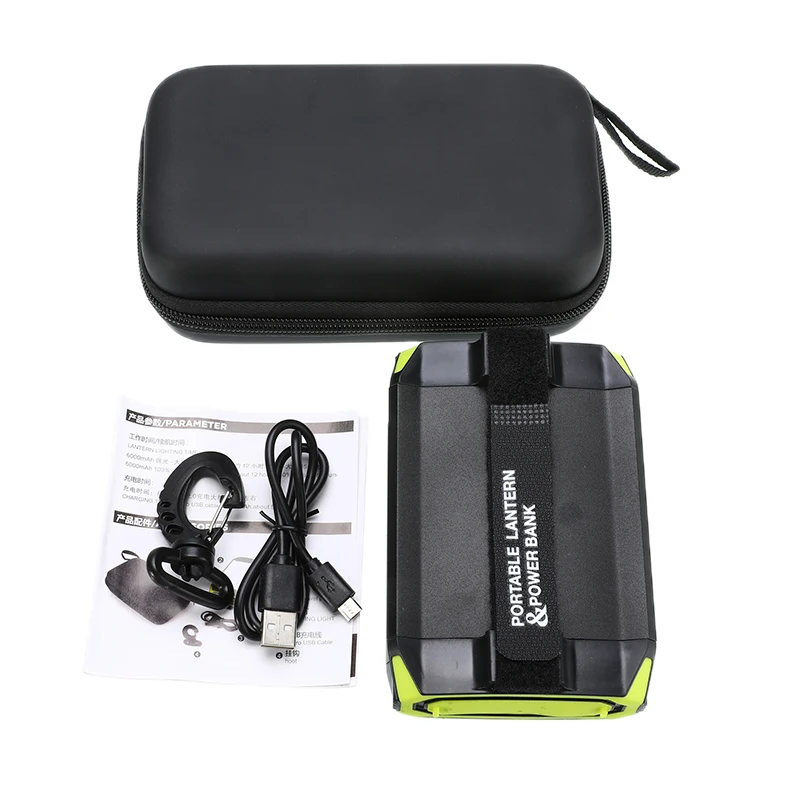 

Waterproof Rechargeable Portable Hanging Lamp wiht USB Port Flashlight Power Bank Outdoor Tent Light Super Bright Camping Light