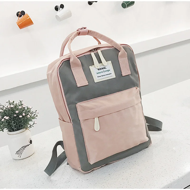 Модный женский дорожный рюкзак водонепроницаемый холщовый женская школьная