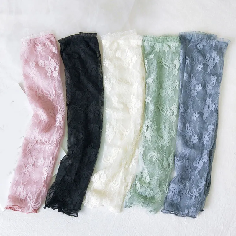 Летний солнцезащитный чехол с кружевным рукавом для женщин манжета на руку