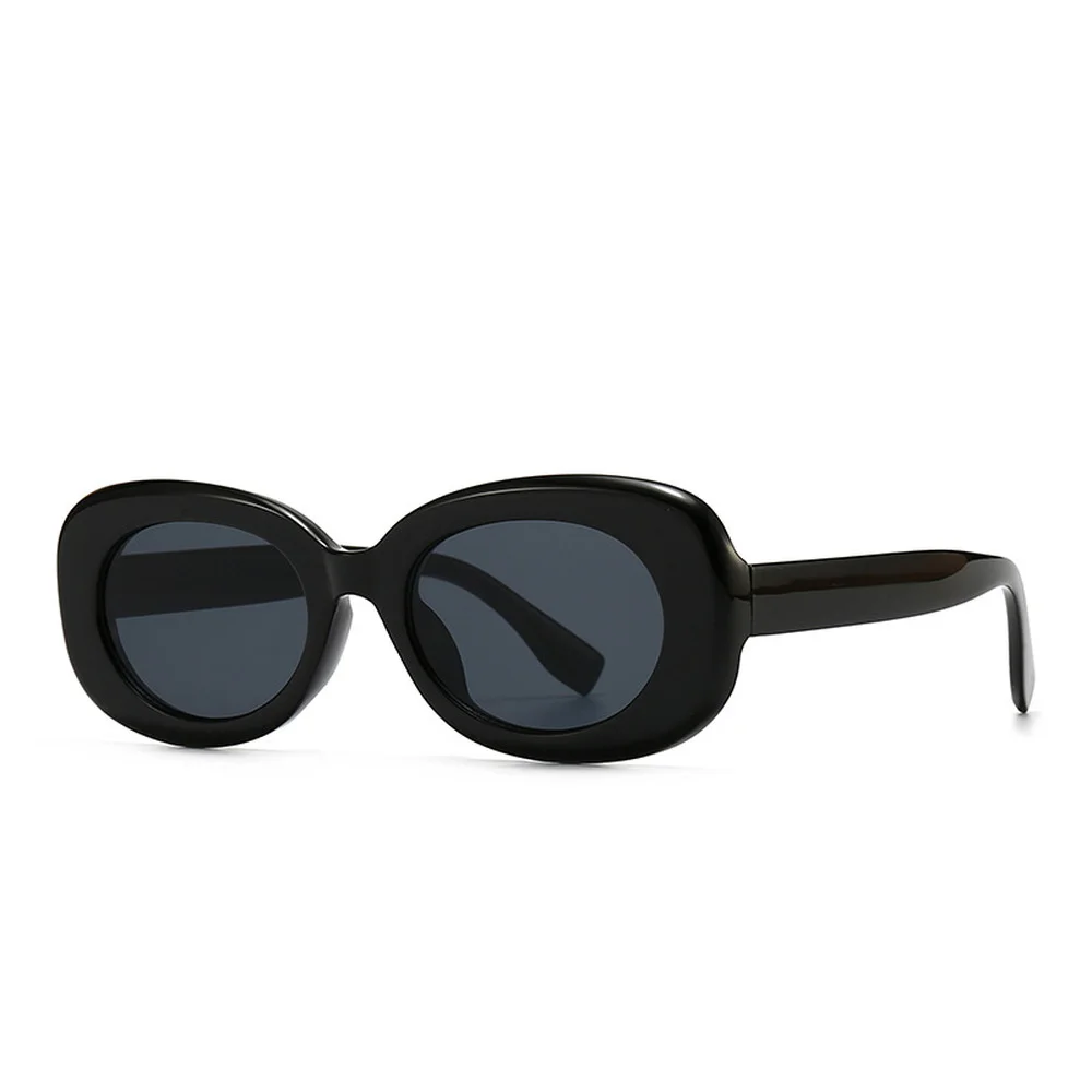 

Brown Oval Frame Retro Sunglasses Women 2021 New Fashion Narrow Small Relaxed Sun Glasses Cute Multiple Colors Eyewear Gafas UV