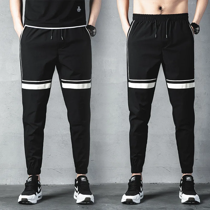 

Male Stripe Jogging Sports Casual Pants Mens Joggers Pants Gyms Fitness Sportswear Tracksuit Bottoms Skinny Sweatpants Trousers