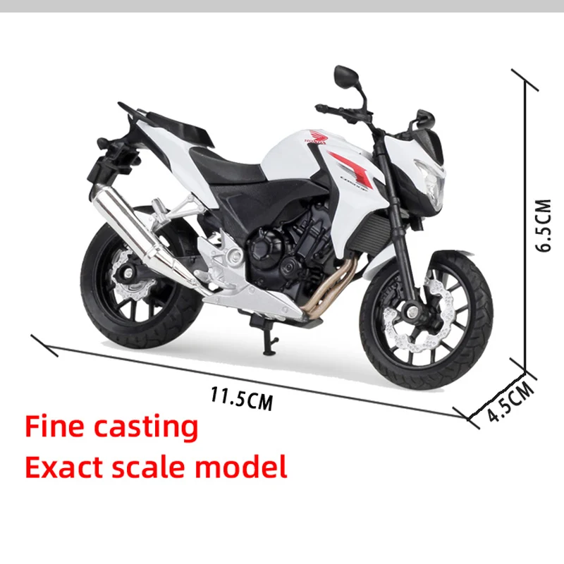 Модель спортивного мотоцикла Welly 1:18 CB500F отлитый под давлением из сплава реальная