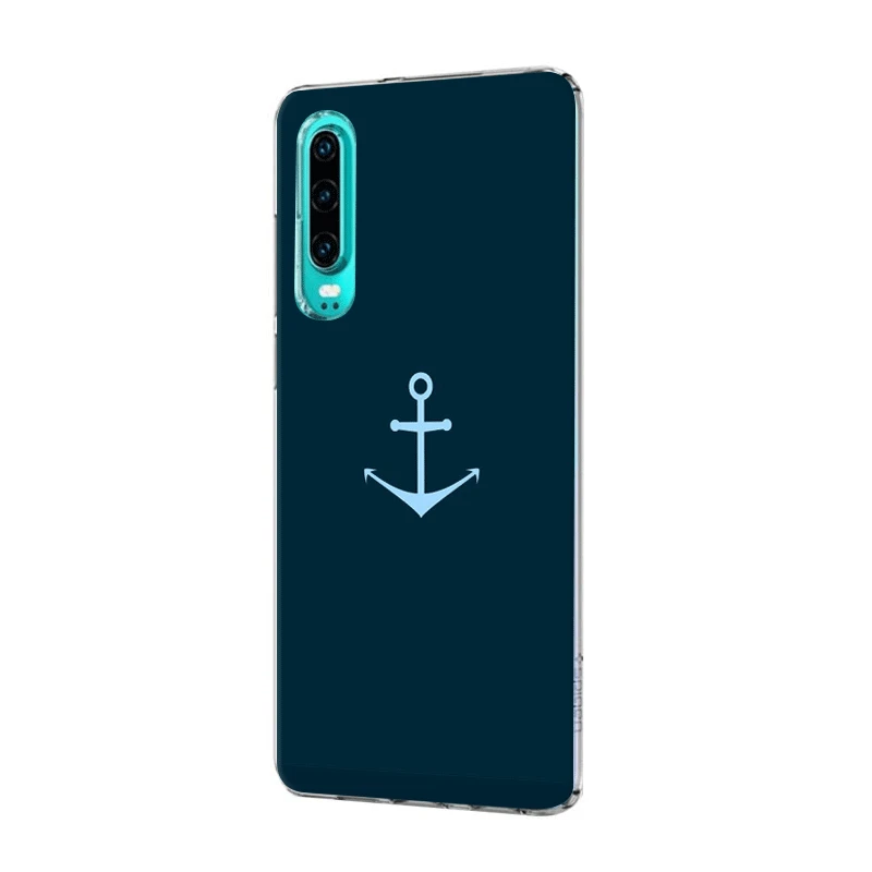 Mobile Phone Case For Huawei Nova 2i 3 3i 4 5i 2 Y5 Y6 Y7 Y9 Prime Mate 10 20 Pro Lite Nautical Anchor Wood | Мобильные телефоны и