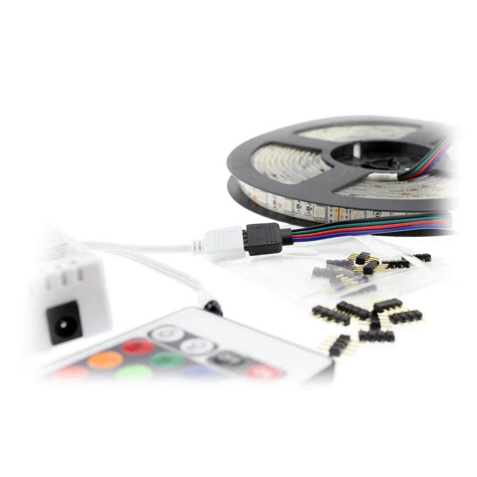 4-контактный разъем RGB 4-контактная игла двойной для светодиодных лент 2835 5050