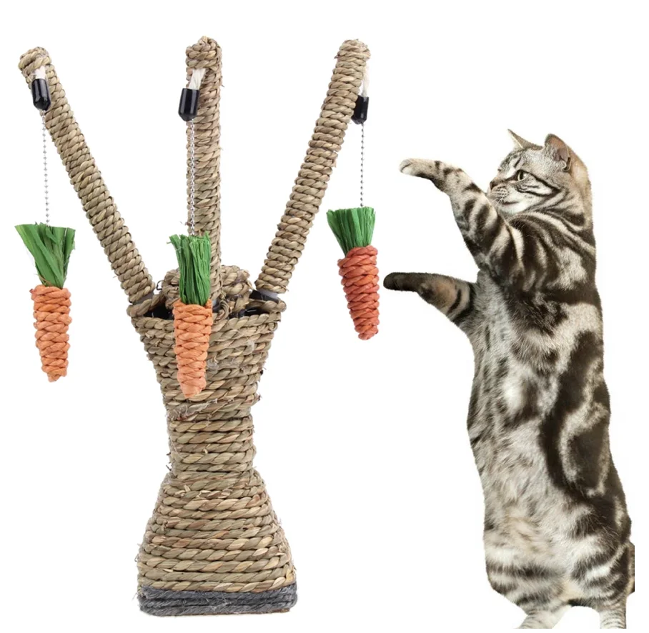 

Pet Cat Toys Interactive Tree Sisal Rope Activity Tower Shelves Climbing Frame Scratching Post Toy Cat Tooth Clean Pet Supplies