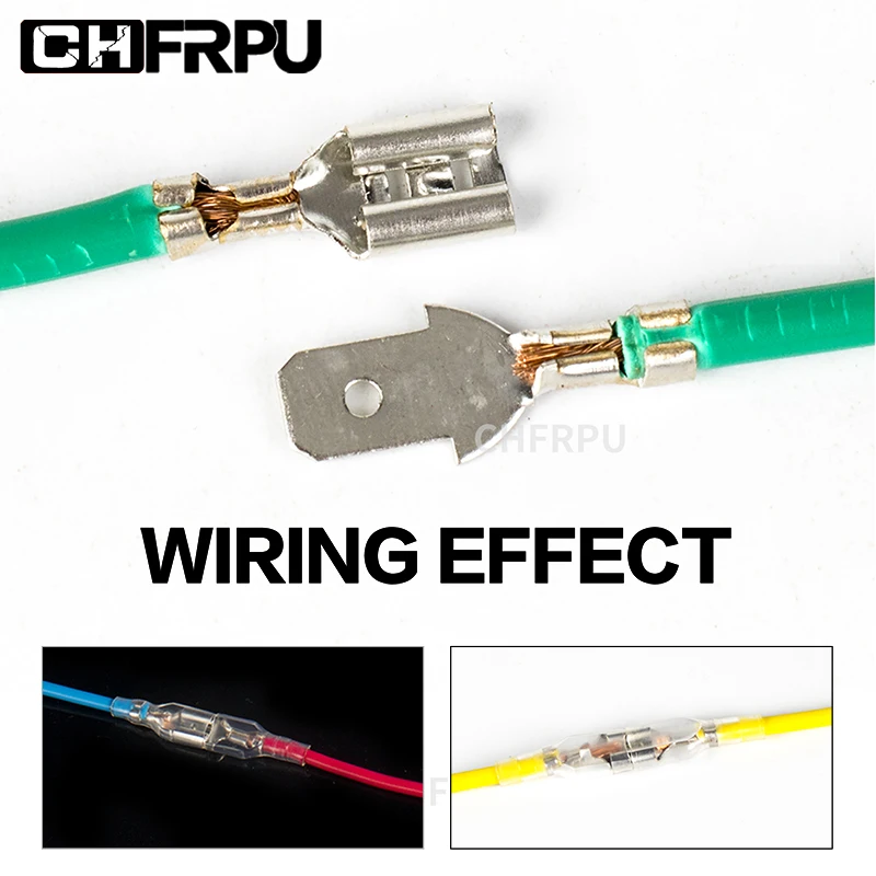 Набор коннекторов для электрических проводов 2 8/4 8/6 3 мм 100 шт./лот обжимные клеммы