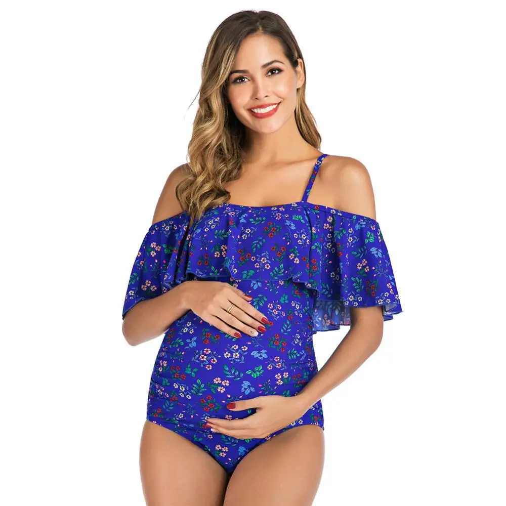

Women Tank Backless Maternity Swimsuit Letters Printed One Piece Swinwear Pregnant Swimsuit Premama Pregnancy Plus Size XL