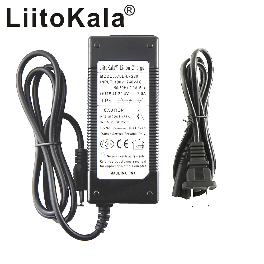 Зарядное устройство LiitoKala для электрического велосипеда 29 4 в 2 А 24 В А|battery