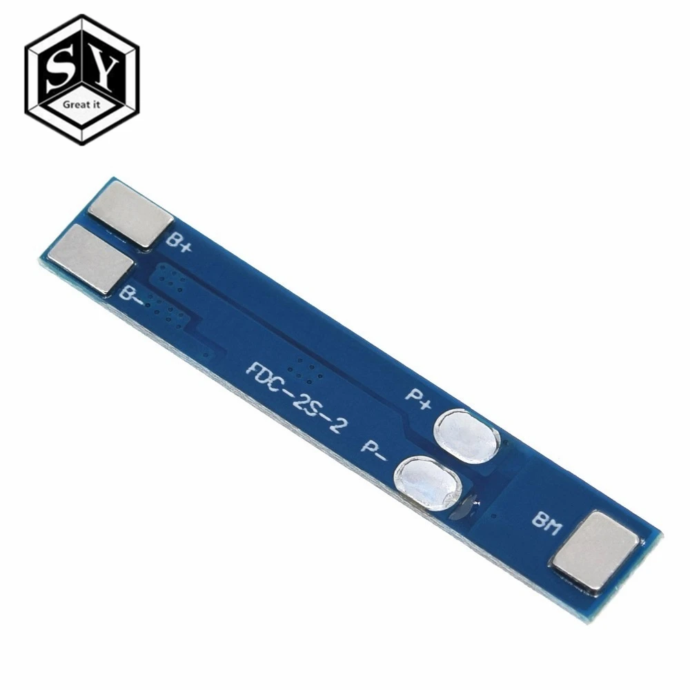 2S 3A Защитная плата bms pcm для зарядки литий-ионных аккумуляторов 7 4 В 8 в 18650 |