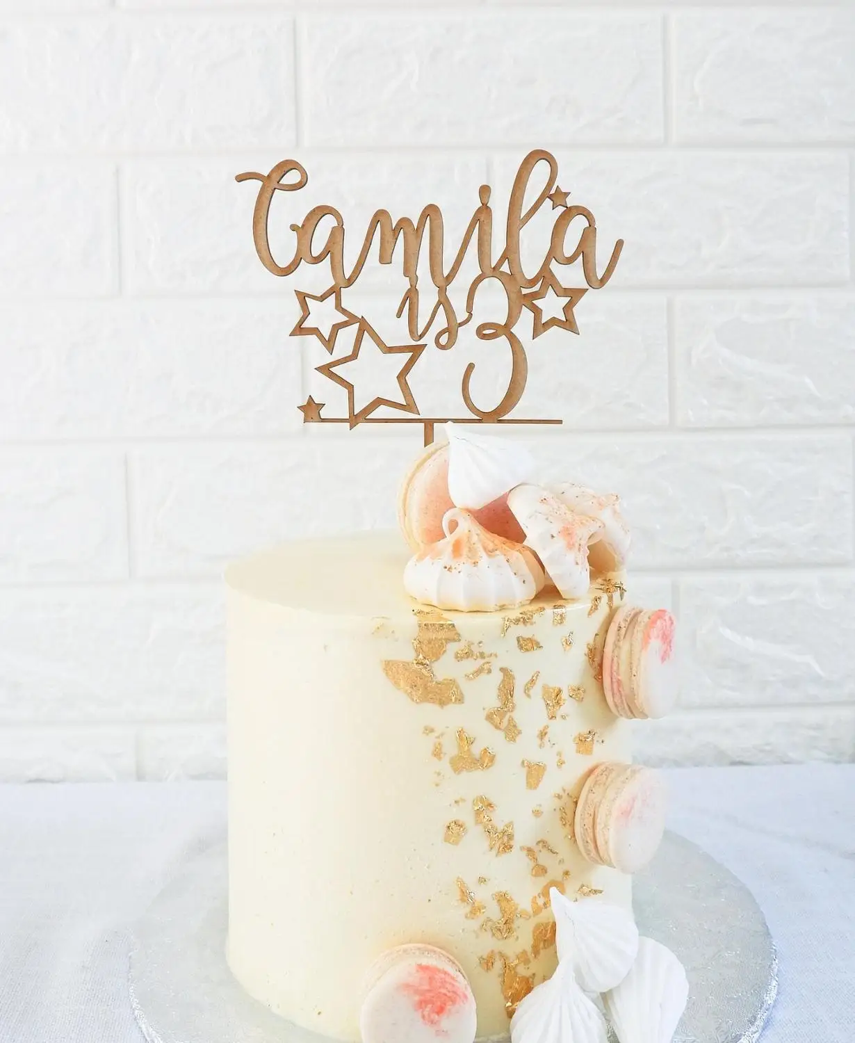 Персонализированные день рождения торт Топпер пользовательское имя и возраст