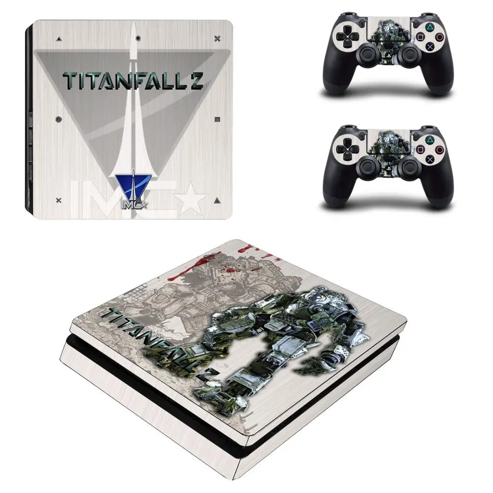 PS4 Slim sticker s Titanfall 2 PS 4 Play station Виниловая наклейка Pegatina для playstation консоль и