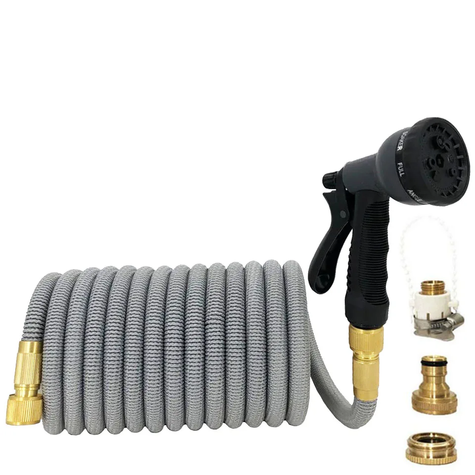 Садовый шланг выдвижной волшебный для полива с соединением многофункциональный