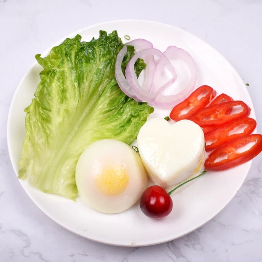 3 шт./компл. сердце образный Мини антипригарный силиконовый котел для яиц .