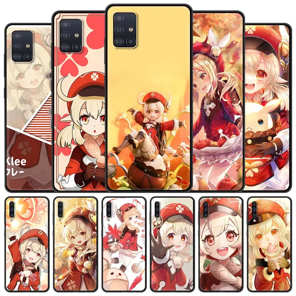 

Cute Genshin Impact Phone Case For Samsung Galaxy A51 A71 5G A72 A40 A32 A31 A30 4G A22 A21s A20e A20s A12 A11 A02s Cover Coque