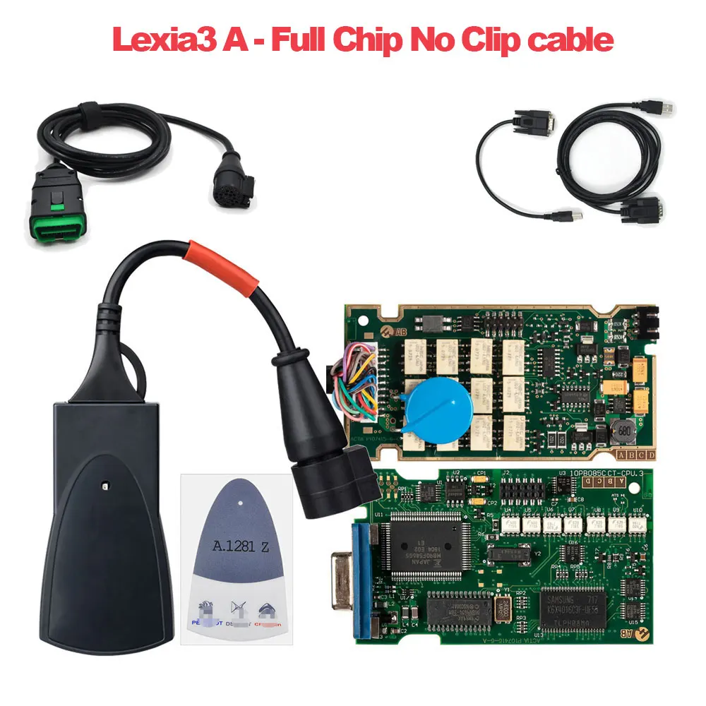 Lexia3 A No Clip Lexia 3 полный чип Diagbox V7.83 OBD2 автоматический сканер 921815C чип Lexia3 PP2000 для Citroen/peugeot OBD2 диагностический инструмент lexia3 - Цвет: Lexia3 A No Clip