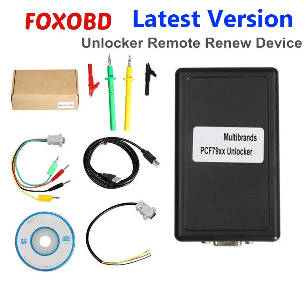 Обновленные б/у ключи OBD2 Мультибренды PCF79xx Unlocker с схемами работают от нескольких