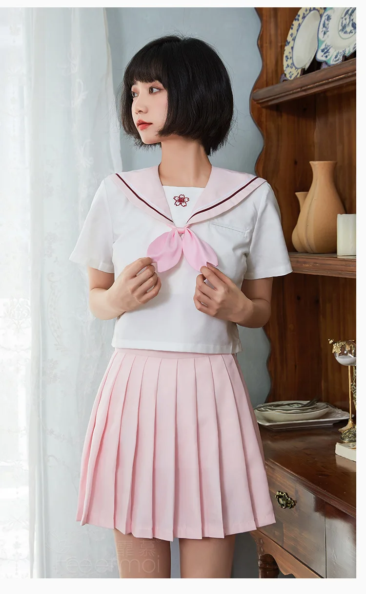 

Sexy Lingerie Japanese Cosplay Student JK Uniform Erotic Schoolgirl Sailor Uniform Temptation Babydoll Pleated Skirt Suit