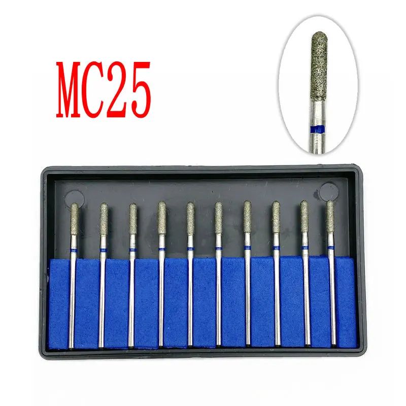 10 шт. Стоматологическая часть гальванизированная алмазная полировальная