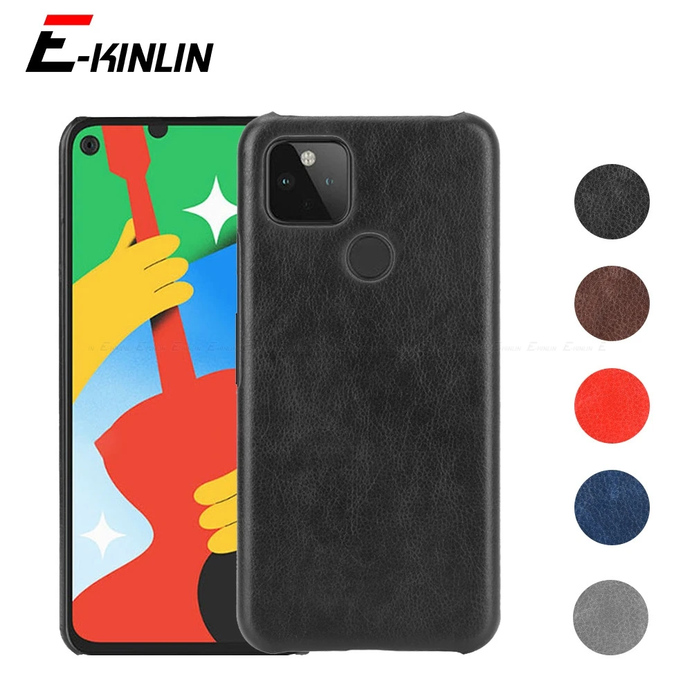 Роскошный кожаный чехол накладка личи для Google Pixel 3 3a 4 4a XL 4XL 3aXL 3XL 5 5G Ультратонкий