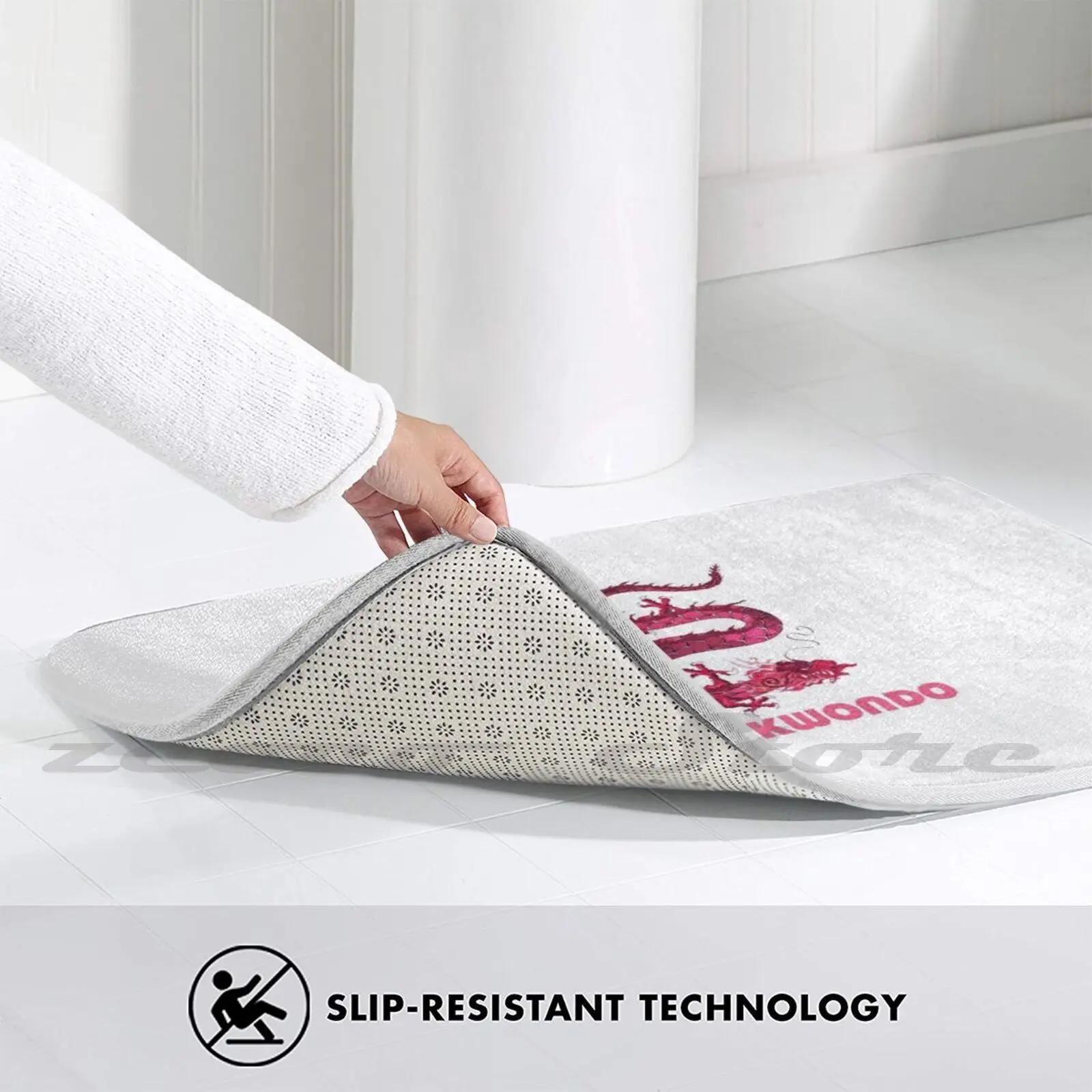 Коврик для тхэквондо нескользящий водопоглощающий дверной коврик дракон