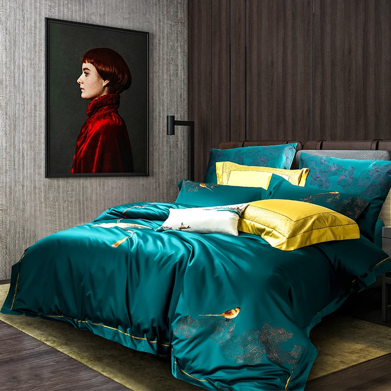 4/6 шт. набор постельного белья из египетского хлопка|Комплекты белья| |