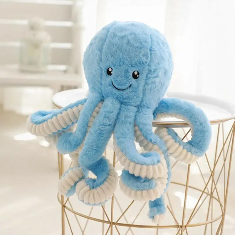 

Simulation Blue Stuffed Plush Octopus Cute Toy Animal Gift For Children Plush Toy Lovely Doll Fluffy Toys