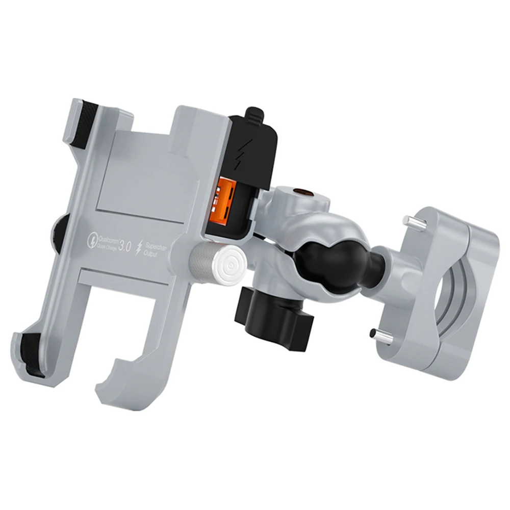 

Мотоцикл мобильный телефон держатель Водонепроницаемый QC3.0 умный идентификация Быстрая зарядка алюминиевый сплав автомобильный мобильны...