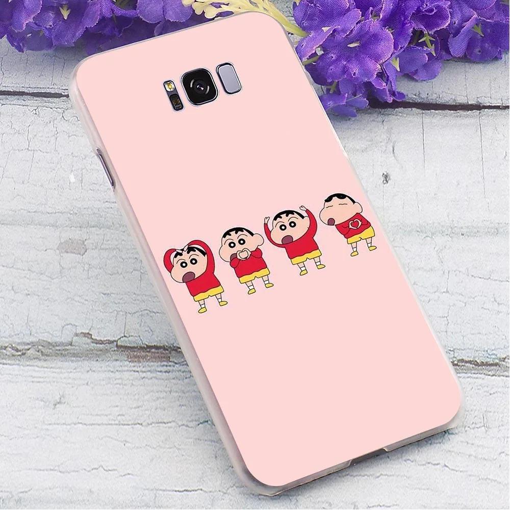 Твердый чехол для телефона Аниме Crayon Shinchan Galaxy A6 Cover A3/A5 A8 Plus/A7 A9 2018 A10 A20 A30 A40 A50 A60 A70 M40