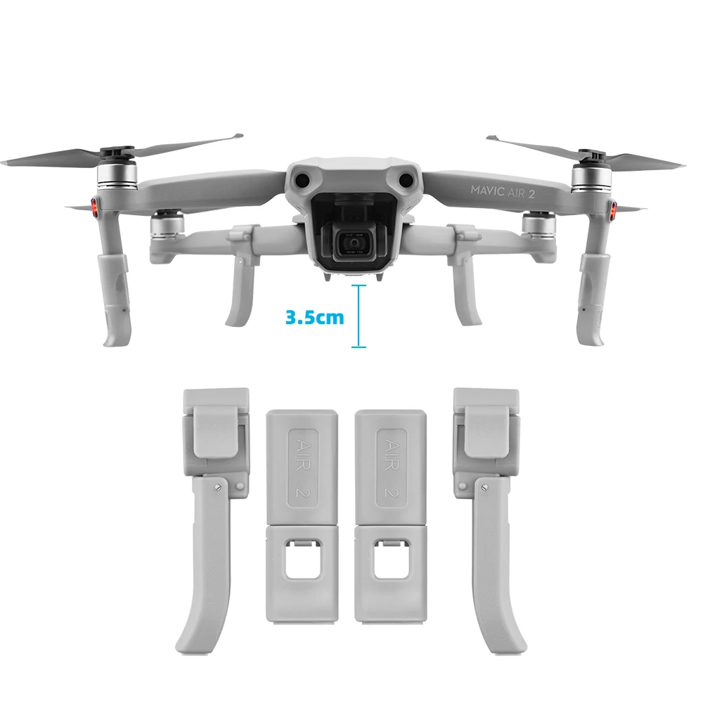 

Height Extender Landing Gear for DJI Mavic Air 2 Drone Extension Legs Foot Protector Gimbal Camera Accessory