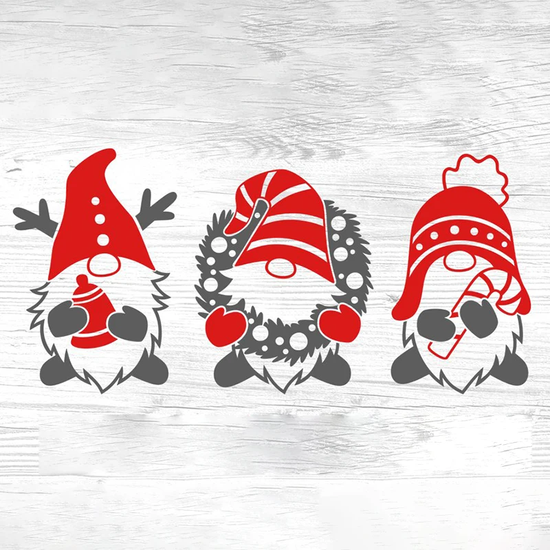 

2021 Metal Cutting Dies 3Pcs Christmas Gnome Diy Scrapbooking Photo Album Decorative Embossing PaperCard Crafts Die
