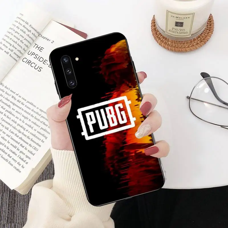CUTEWANAN Корейская видеоигра PUBG черный ТПУ мягкий резиновый чехол для телефона Samsung