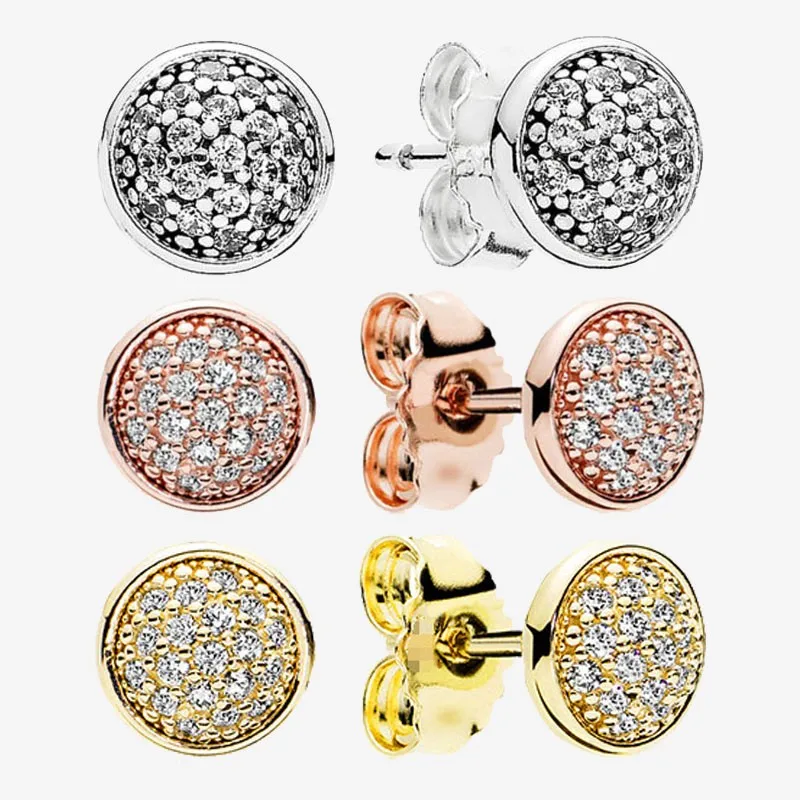 

Authentic S925 Sterling Silver Shiny Cz Water Drop Earrings Women's Fashion Silver Earrings Jewelry Gifts