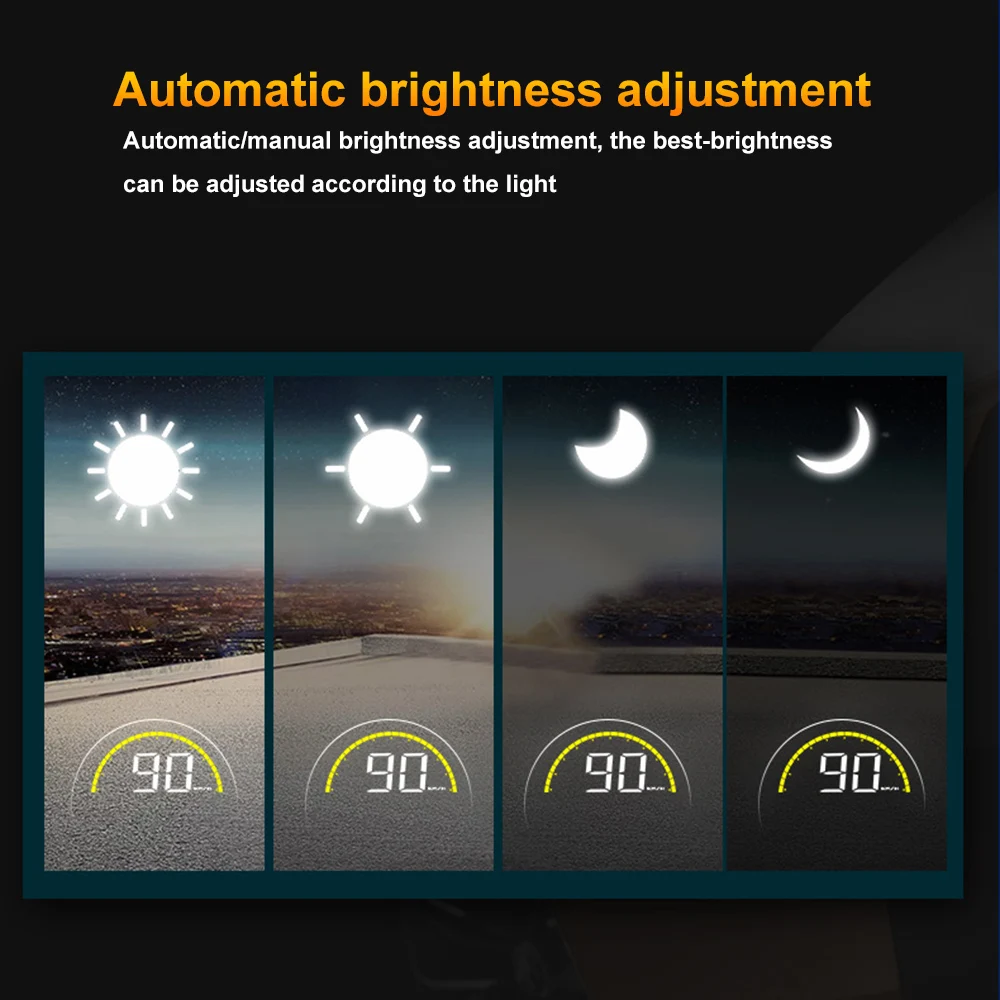 Автомобильный HUD Head up display OBD II компьютерный Спидометр hud пленка автомобильная