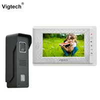 vigtech 7 inch lcd color video door phone for home doorbell intercom system weatherproof night vision camera home security