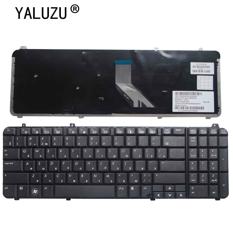 Клавиатура для ноутбука с русской раскладкой HP Φ DV6 1300 1330TX 518966-251 534606-251 |