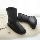 Новые австралийские классические женские ботинки, зимние ботинки из натуральной овечьей кожи, зимние ботинки с 100% натуральным мехом