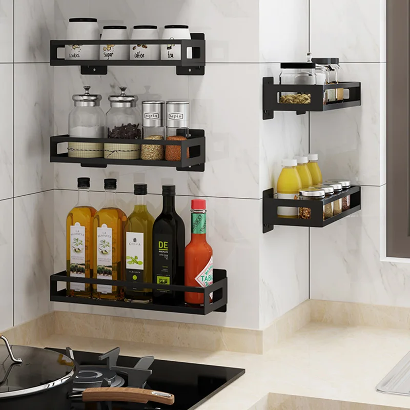 wall rack mount kitchen storage kitchen accessories shelf everything spice for spice jar rack cabinet shelves bracket holder free global shipping
