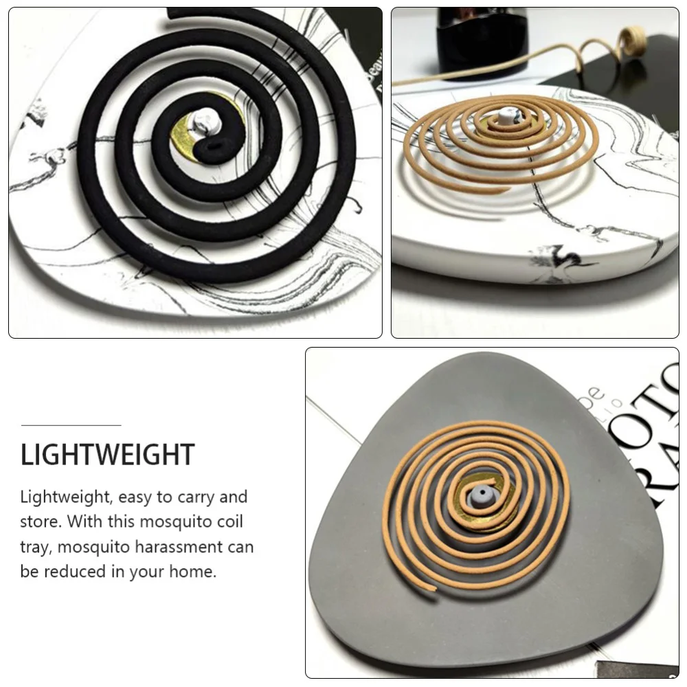 

1Pc Cement Mosquito Coil Rack Original Mosquito Coil Holder (Random Color Style)