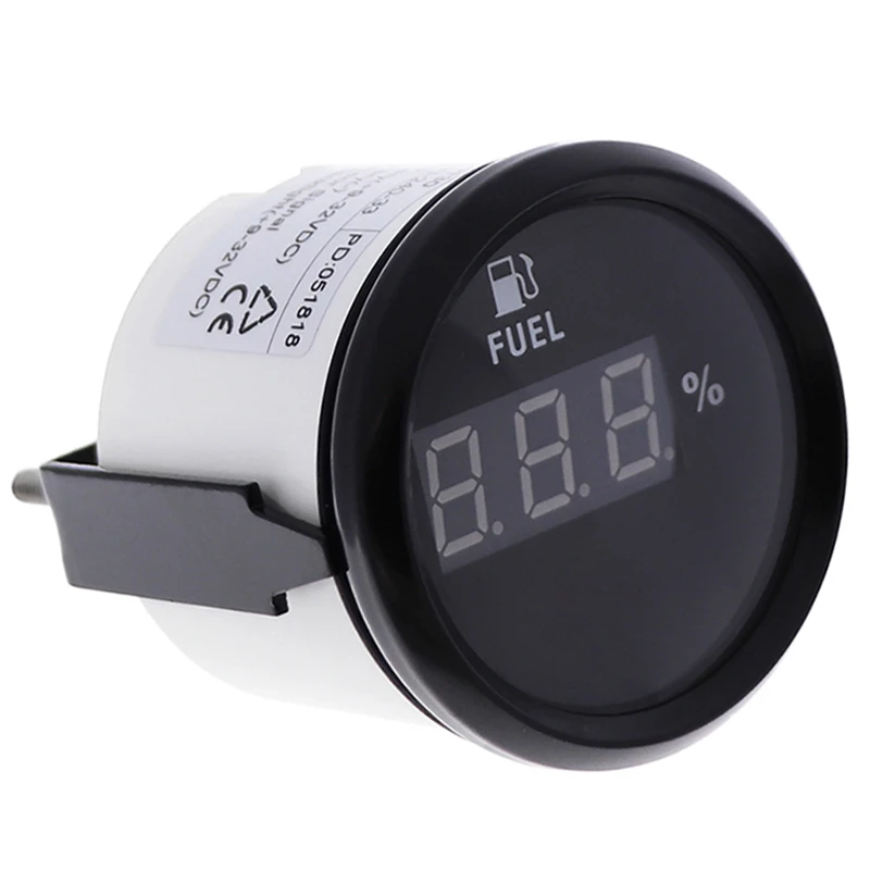 Цифровой автомобильный 52 мм датчик уровня топлива 0 190ohm для мотоцикла