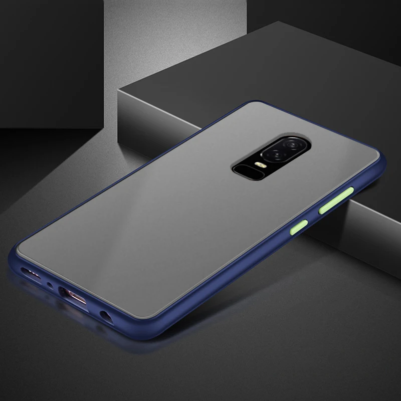 Coque Cover Case For OnePlus 6 6T 7 7T PRO Matte Transparent Luxury Shockproof Hard Acrylic Silicone Phone Back Slim Protective |