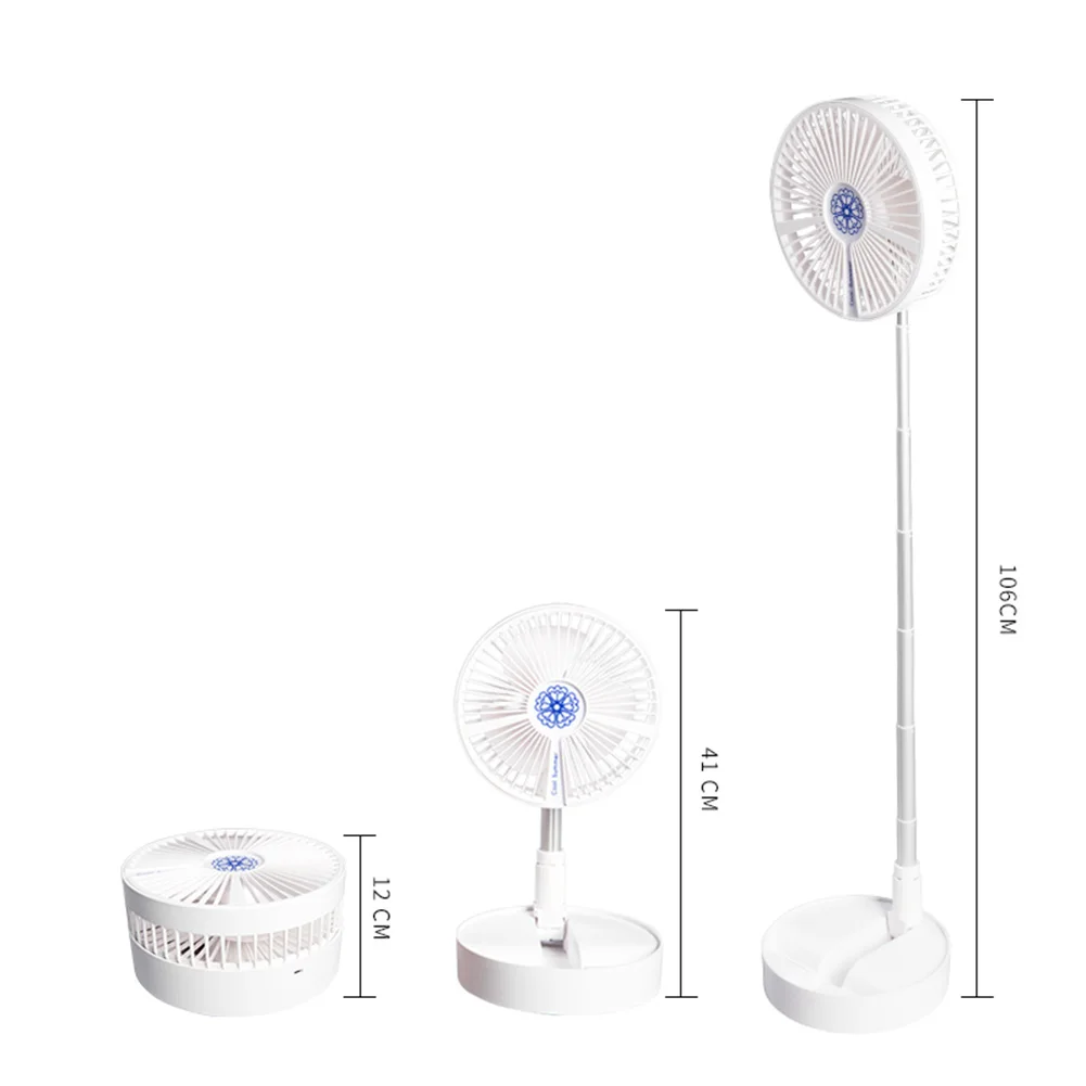 

Telescopic Foldable Fan USB Rechargeable Student Dormitory Portable Electric Fan Home Office Desk Air Conditioning