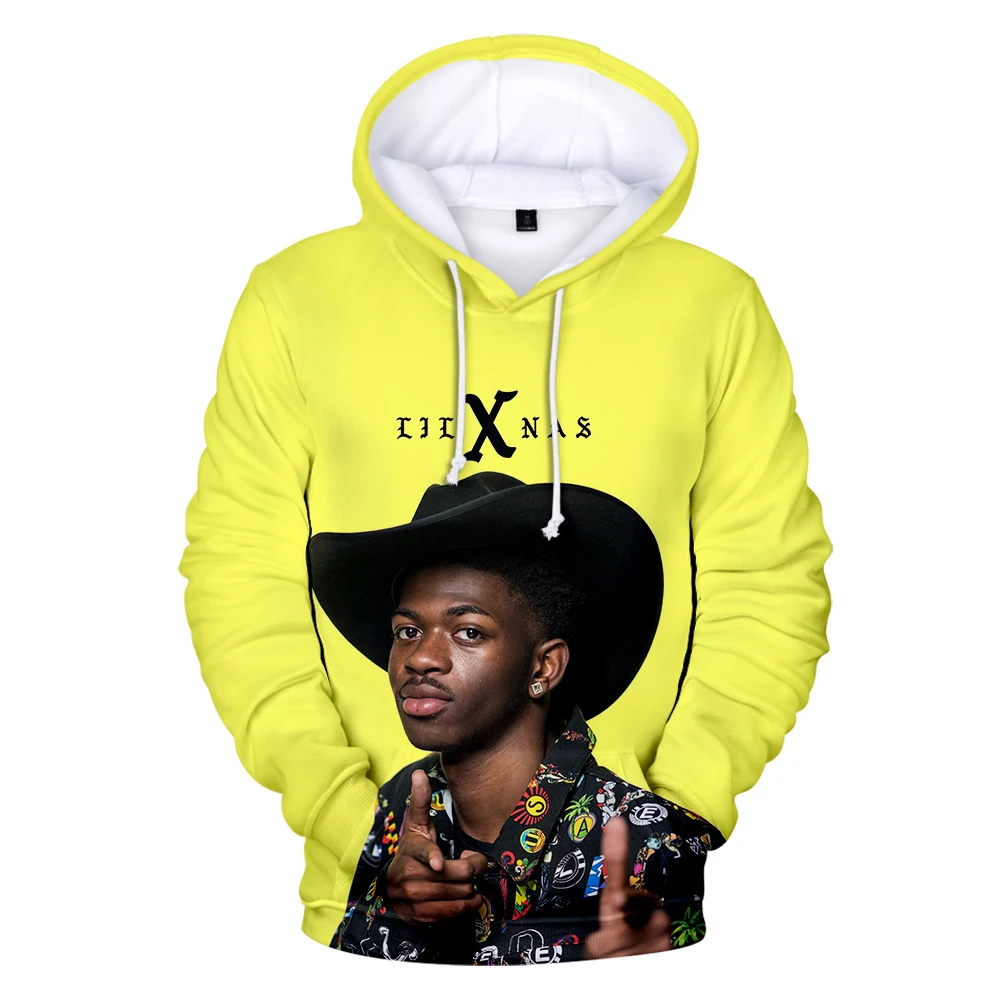 Толстовка Lil Nas X 3D для мужчин и женщин модный Повседневный пуловер в стиле хип хоп