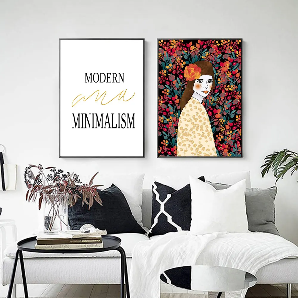 

Nordic Modern Poster Fashion Canvas Painting Quote Art Print Minimalist Bedroom Vintage Wall Picture For Living Room Home Decor