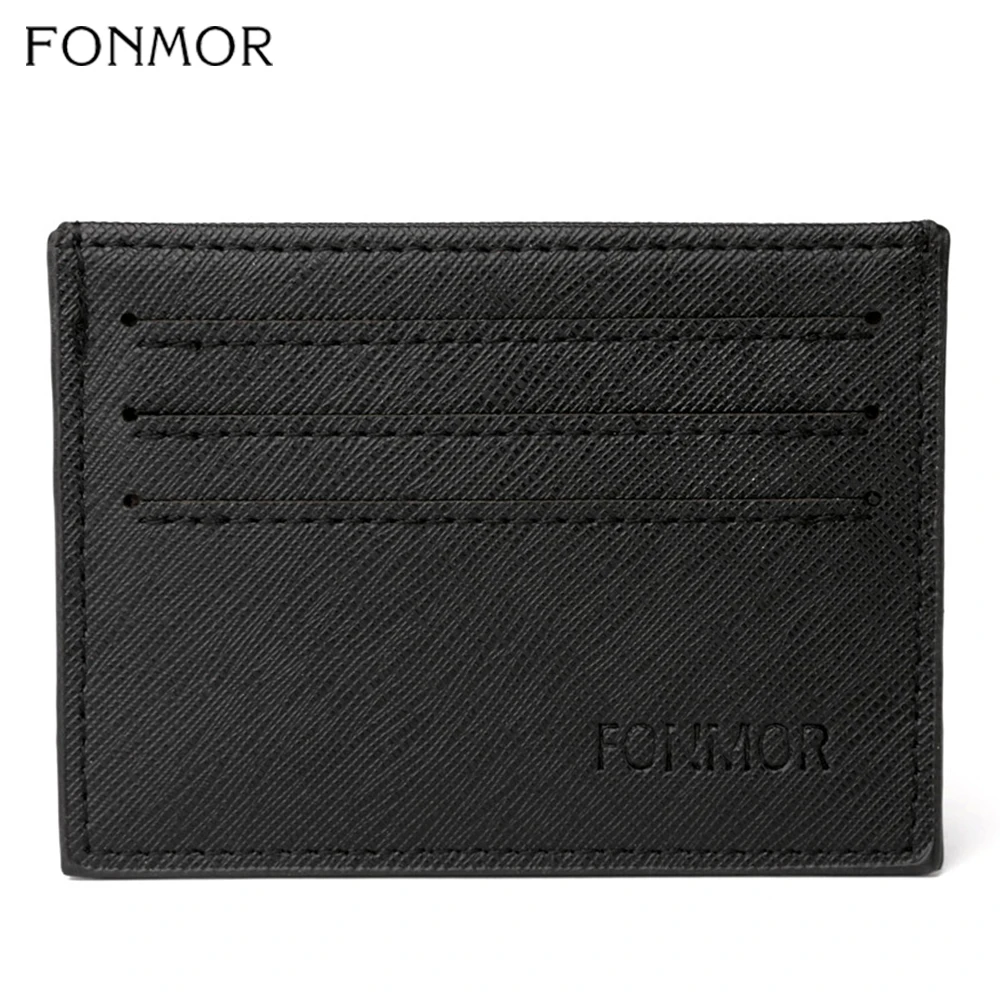 Модный мужской мини чехол Fonmor супертонкий мягкий кошелек держатель для
