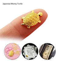 2pcs japanese money turtle asakusa temple small golden tortoise guarding praying lucky wealth home decoration lucky gift