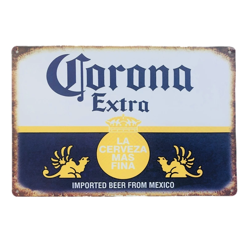 Corona Экстра пивной художественный постер металлические оловянные знаки ретро